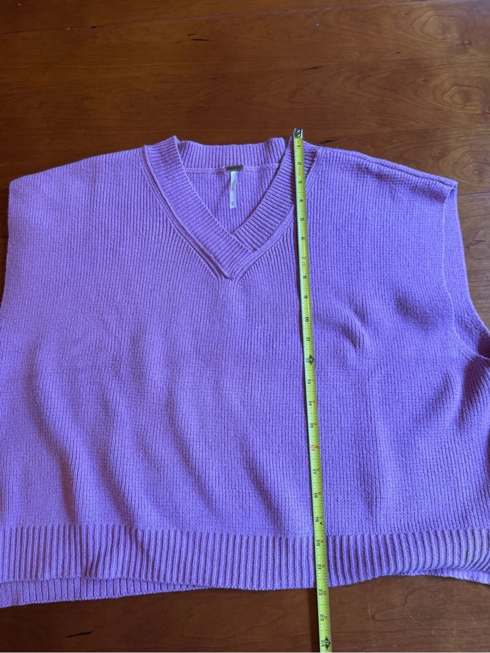 Free People Easy Street vest V-neck lavender Size XL